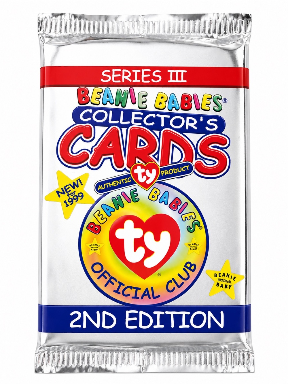 Ty Beanie Babies Collector's Cards Series III 2nd Edition Sealed Pack 1999